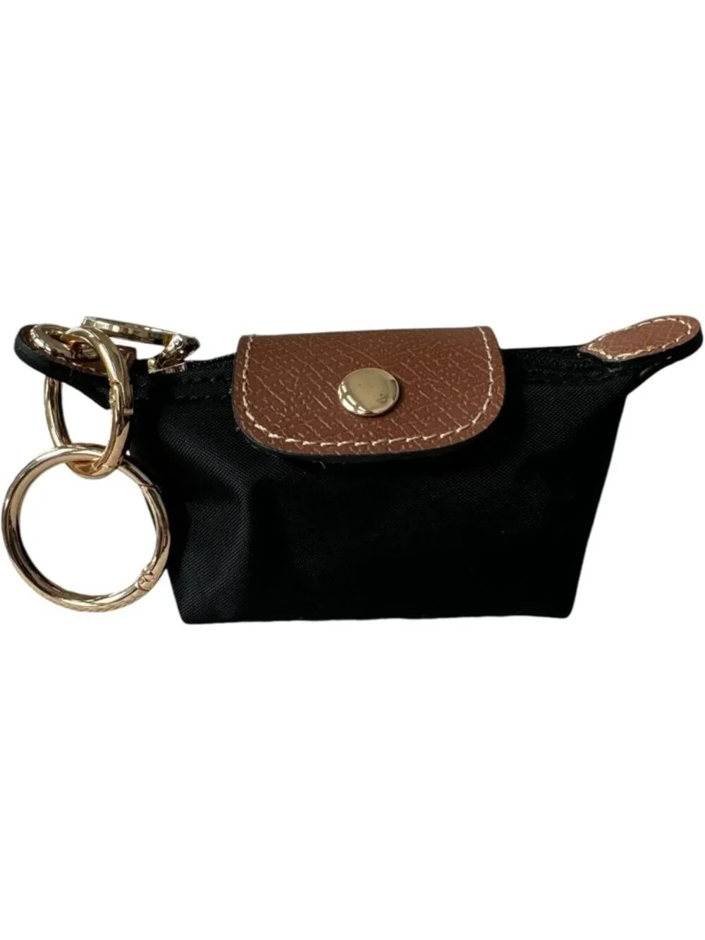 Functional Mini Zipper Pouch Keychain | Coin Purse & Card Holder | Leather